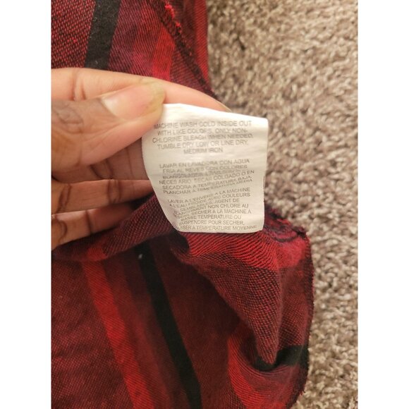 Wrangler Pearl Snap Shirt Mens XXL Long Plaid Flannel Western Cowboy Button Down - Picture 7 of 11